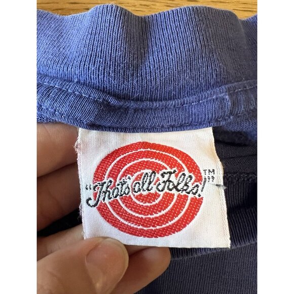 Tweety Bird T Shirt‎ Thats All Folks 1993 Size Measured Cartoon Classic Medium - Picture 7 of 11